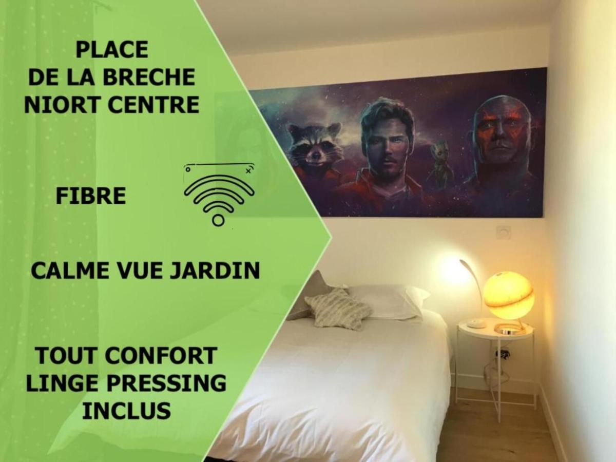 Le Galaxy Centre La Breche Wifi Calme Vue Jardin Apartment Niort Bagian luar foto